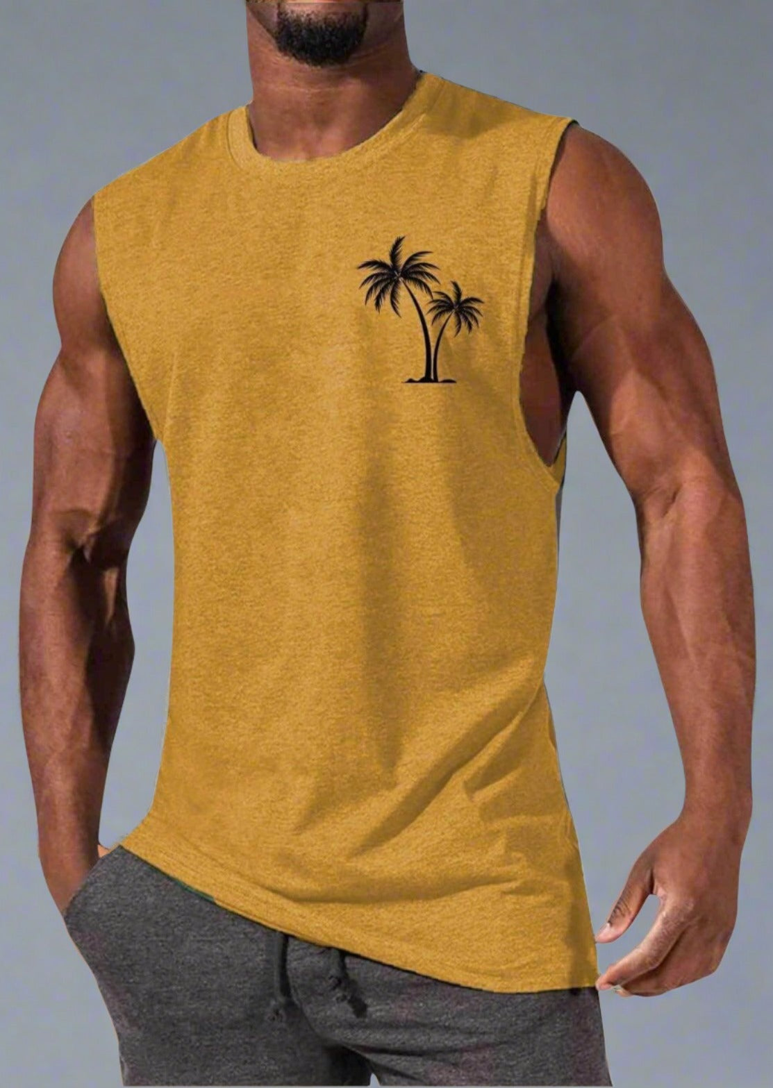 Beach Palm Tree Summer Tank Top - Trendociti