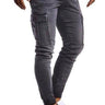 Casual Cargo Washed Slim Jean Pants - Trendociti