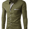 Cotton Casual Button Up Long Sleeve Shirt - Trendociti