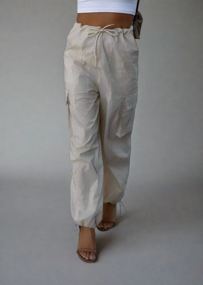 Drawstring Pants with Pockets - Trendociti