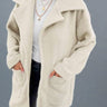 Dropped Shoulder Coat with Pockets - Trendociti