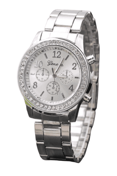 Fashion Diamond Style Banded Wristwatch - Trendociti
