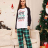 Full Size Graphic Top and Plaid Pants Set - Trendociti