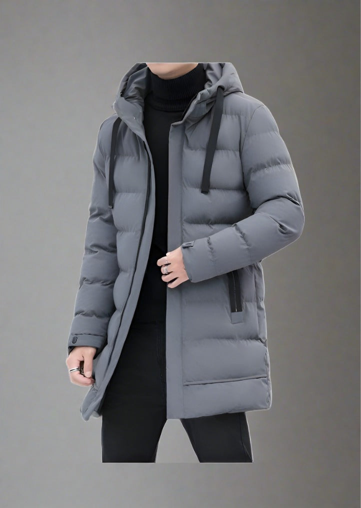 Long Hooded Winter Windproof Coat - Trendociti