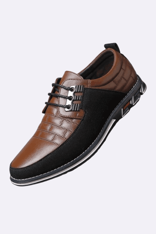 Men's Casual Lace-up British Style Dress Shoes - Trendociti
