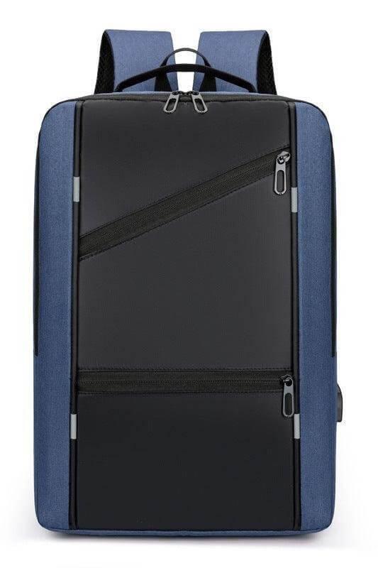 Men's Waterproof Multifunctional USB Charge Port Backpack - Trendociti