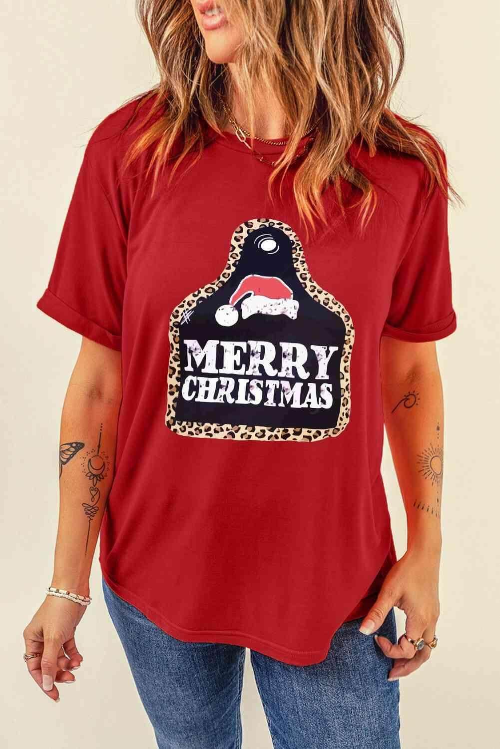 MERRY CHRISTMAS Graphic T-Shirt - Trendociti