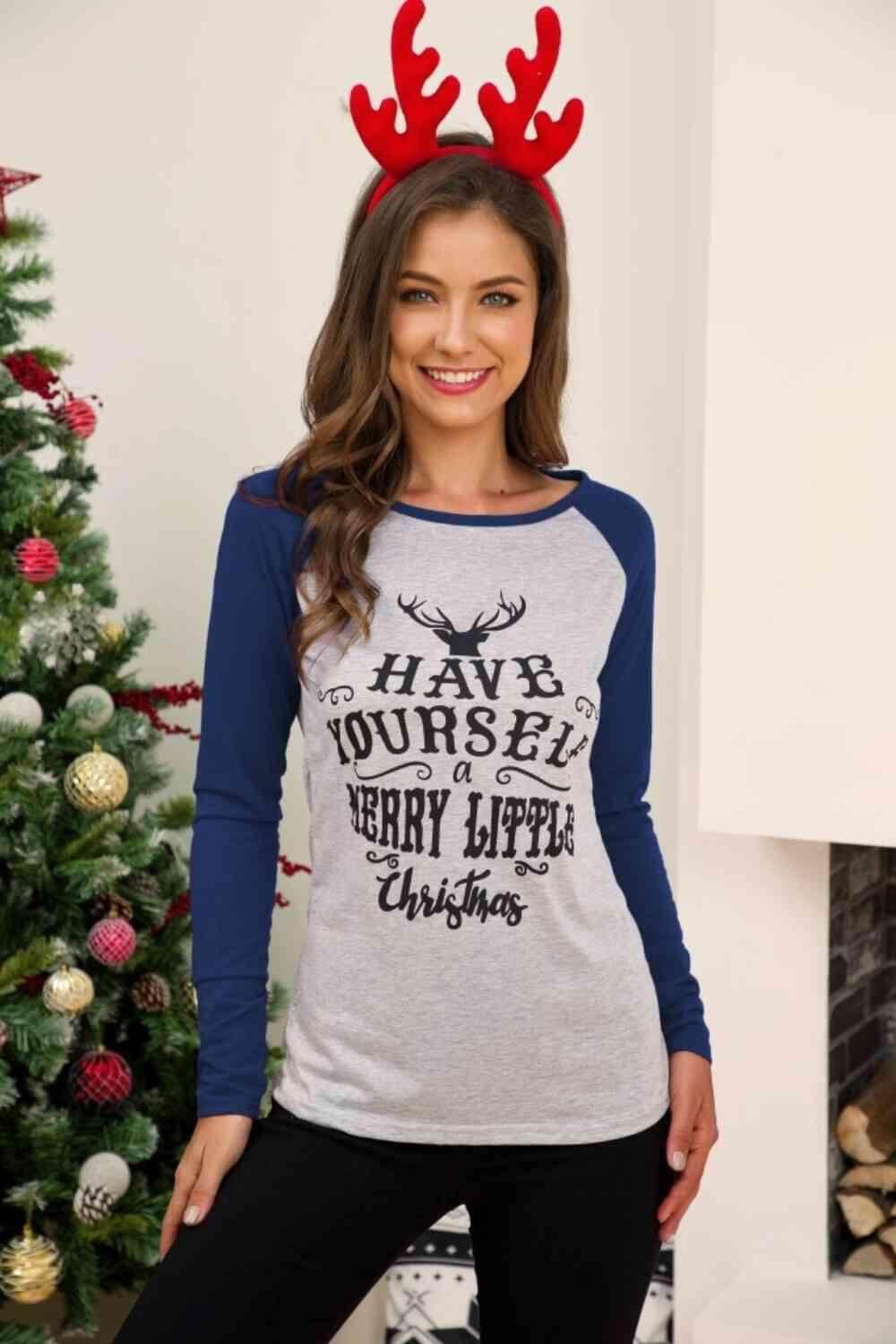 Merry Little Christmas Long Sleeve T-Shirt - Trendociti