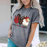 PEACE LOVE SANTA Graphic T-Shirt - Trendociti