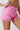Pretty in Pink High Waist Distressed Denim Shorts - Trendociti