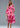 Printed Balloon Sleeve Pocketed Midi Dress - Trendociti