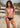 Solid Color Hard Cup Bow Bikini Swimsuit - Trendociti