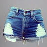 Stylish Blue Denim Jean Shorts - Trendociti