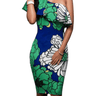 Stylish Floral Print Cocktail Dress - Trendociti