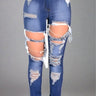 Summer Style High Waist Ripped Jeans - Trendociti