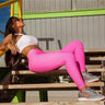 Women's Elastic High-Waist Fitness Breathable Leggings - Trendociti
