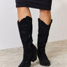 Forever Link Rhinestone Knee High Cowboy Boots - Trendociti
